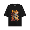 Panda Oversized T-Shirt – Samurai Graphic Streetwear Tee for Men & Women