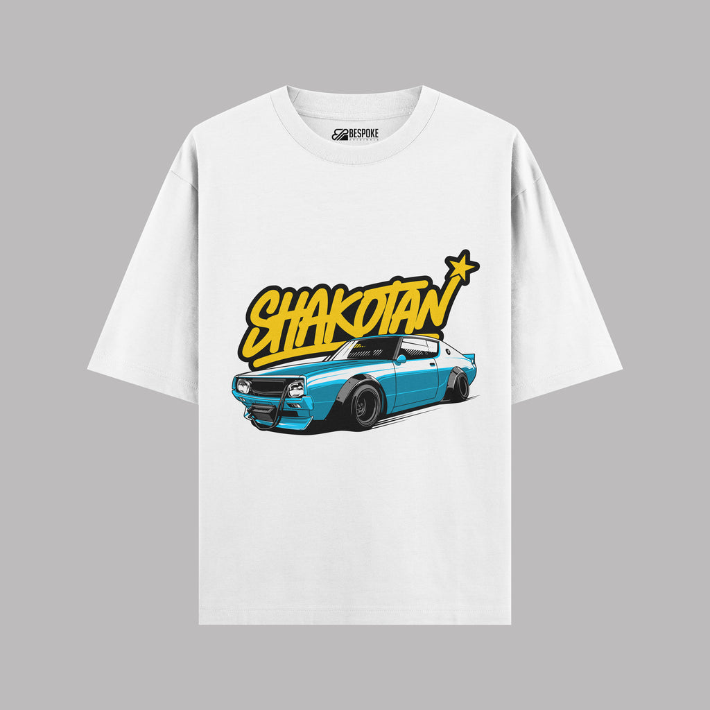 Shakotan Oversized T-Shirt – Retro JDM Streetwear Graphic Tee